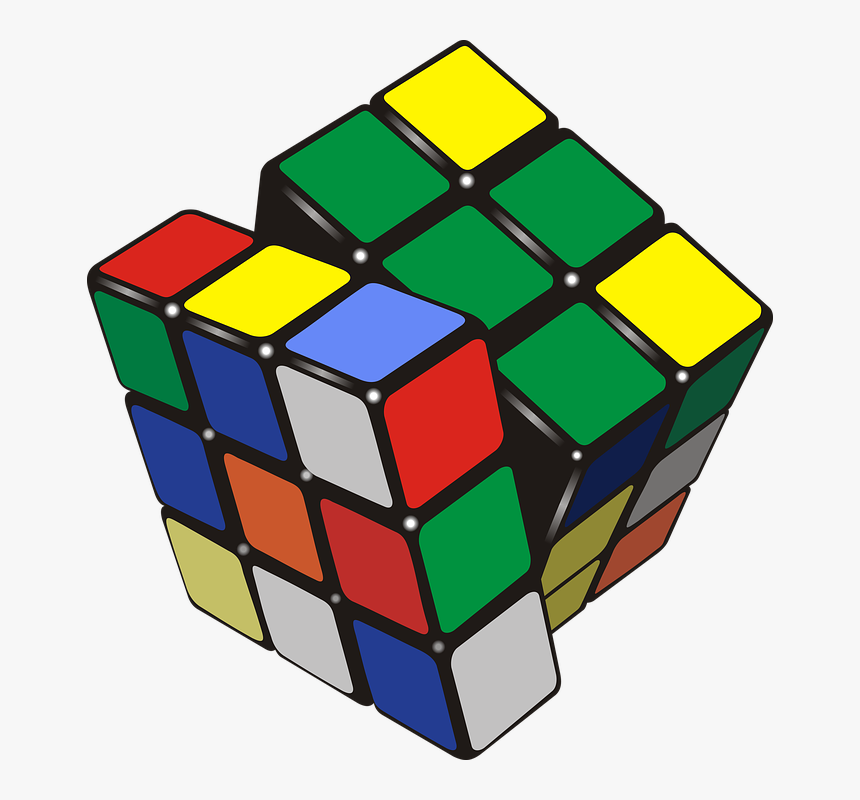 Rubik"s Cube, Cube, Rubik, Puzzle, Toy, Drawing - Rubik's Cube, HD Png Download, Free Download
