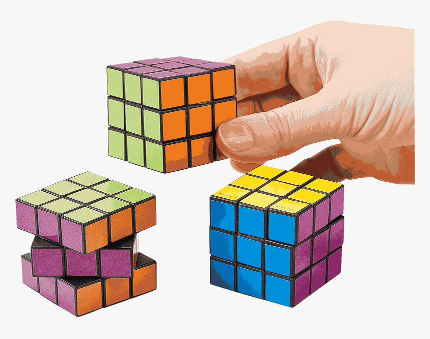 Mini Plastic Rubik"s Cube - Fun Puzzle Cubes, HD Png Download, Free Download
