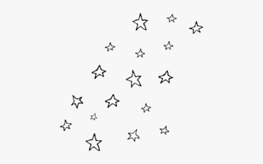 Star Png Tumblr - Black And White Star Stickers, Transparent Png, Free Download