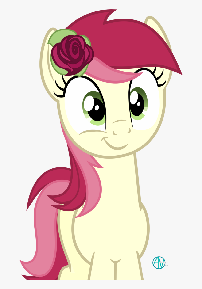 Smirk Vector Cartoon Mouth - Mlp Roseluck Vector, HD Png Download, Free Download