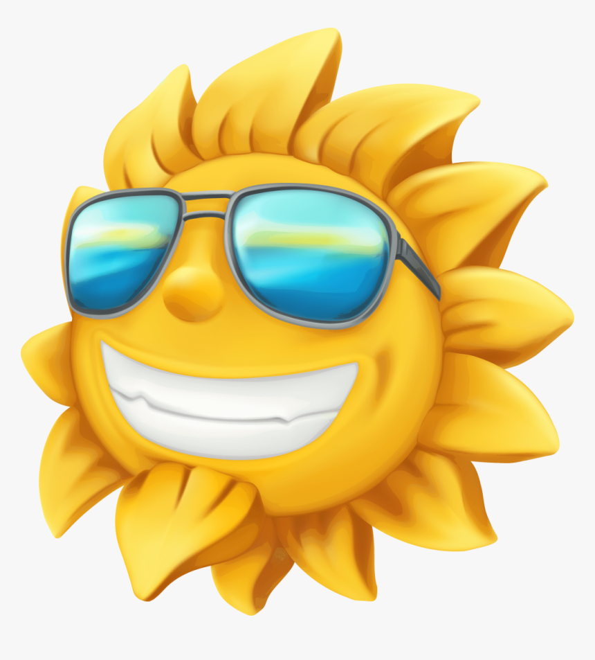 Transparent Clout Glasses Png - Beach Umbrella Sun Cartoon, Png Download, Free Download