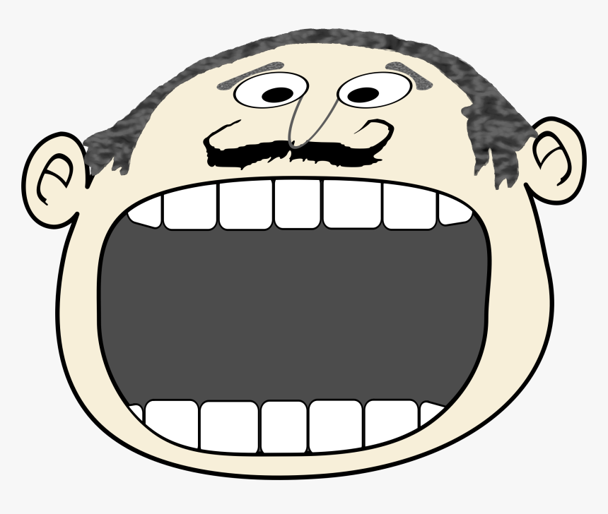 Cartoon Announce 2 Clip Arts - Cartoon Big Mouth, HD Png Download, Free Download