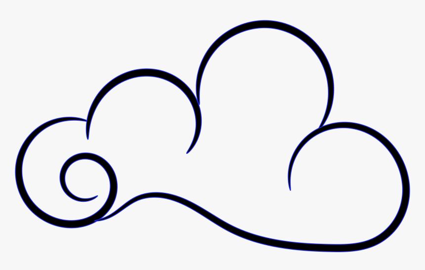 Free Cloud - Line Art, HD Png Download, Free Download