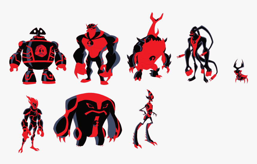 Xenomorph Clipart Ben - Ben 10 Omniverse Red Aliens, HD Png Download, Free Download