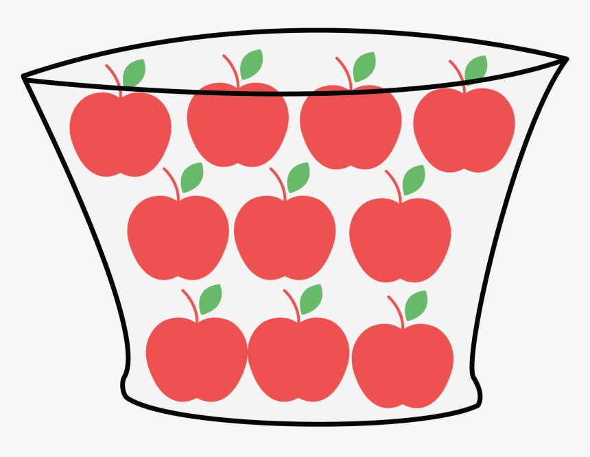 Clipart Apple Bucket - Ten Apples Clipart, HD Png Download, Free Download