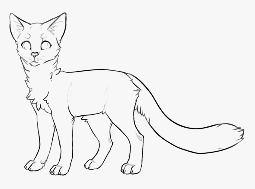 F U Cat Base - Warrior Cat Base Transparent, HD Png Download, Free Download