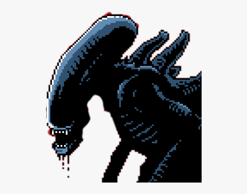 #alien #xenomorph #creepy #alienvspredator #aliens - Xenomorph Pixel Art, HD Png Download, Free Download