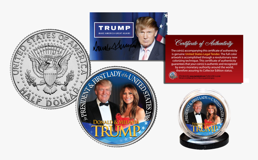 Transparent Donald Trump Hair Png - Apollo 11 Half Dollar, Png Download, Free Download