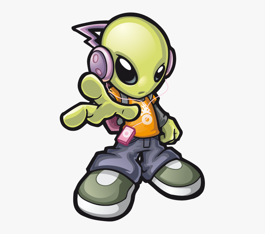 Alien Dj Png - Cool Alien Vector, Transparent Png, Free Download