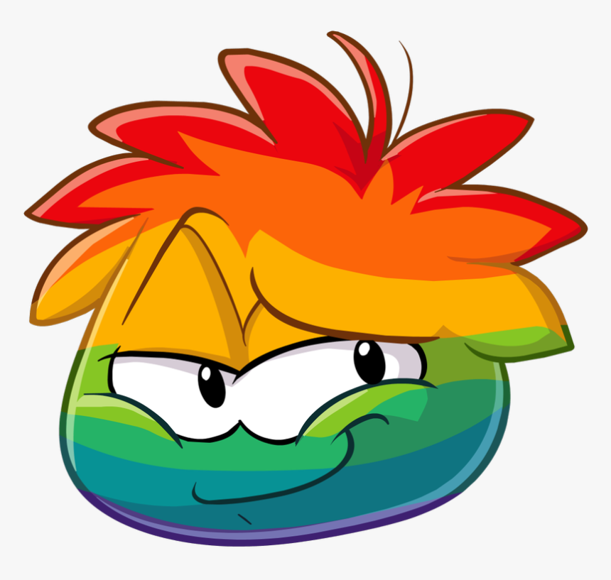 Sam 🌌 On Twitter - Transparent Rainbow Puffle, HD Png Download, Free Download