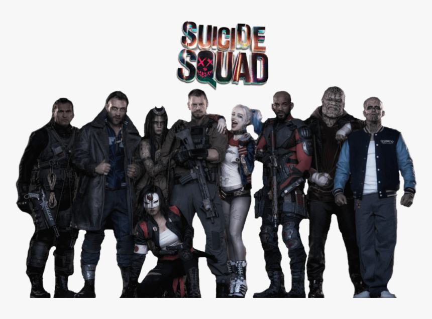 Suicide Squad Group - Esquadrão Suicida Png, Transparent Png, Free Download