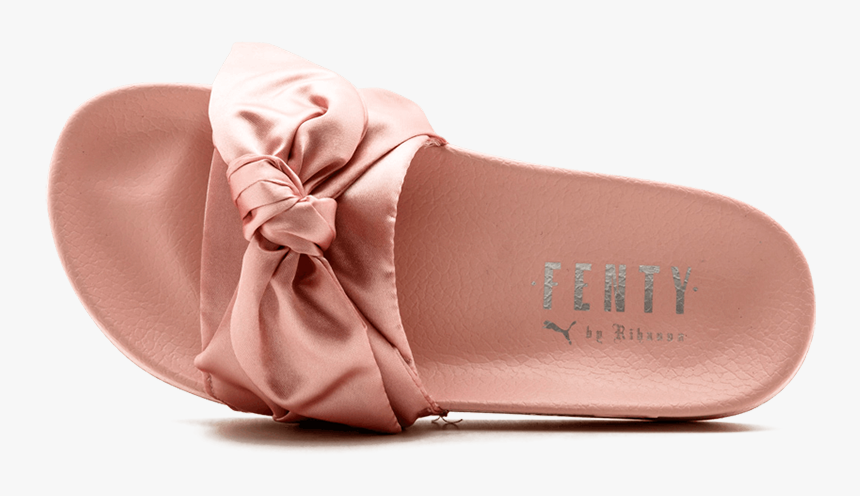 Puma Rihanna Fenty Bow Slide Womens Pink/silver 365774-03 - Rihanna Puma Slides Nz, HD Png Download, Free Download
