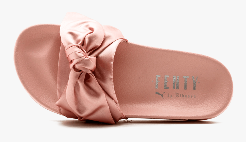 puma slides bow pink