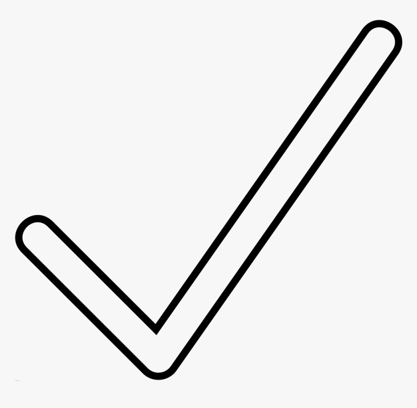 Checkmark White .png, Transparent Png, Free Download