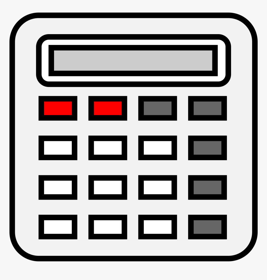 Clipart - Calculator Clipart, HD Png Download, Free Download