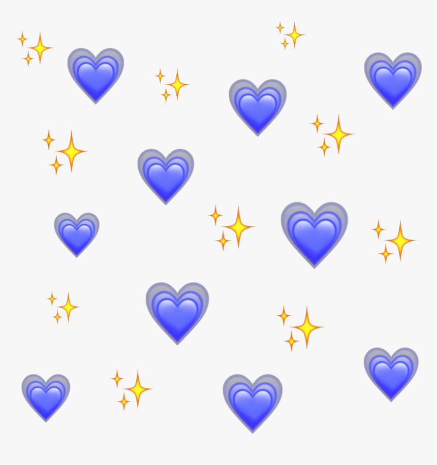 Blue Heart Emoji Background, HD Png Download, Free Download