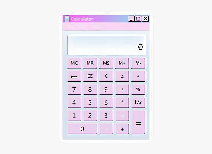 Window Pc Computer Cyber - Aesthetic Calculator Png, Transparent Png, Free Download