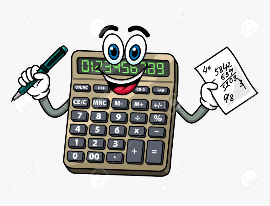 Calculator Clipart Cartoon Clip Art Transparent Png, Png Download, Free Download