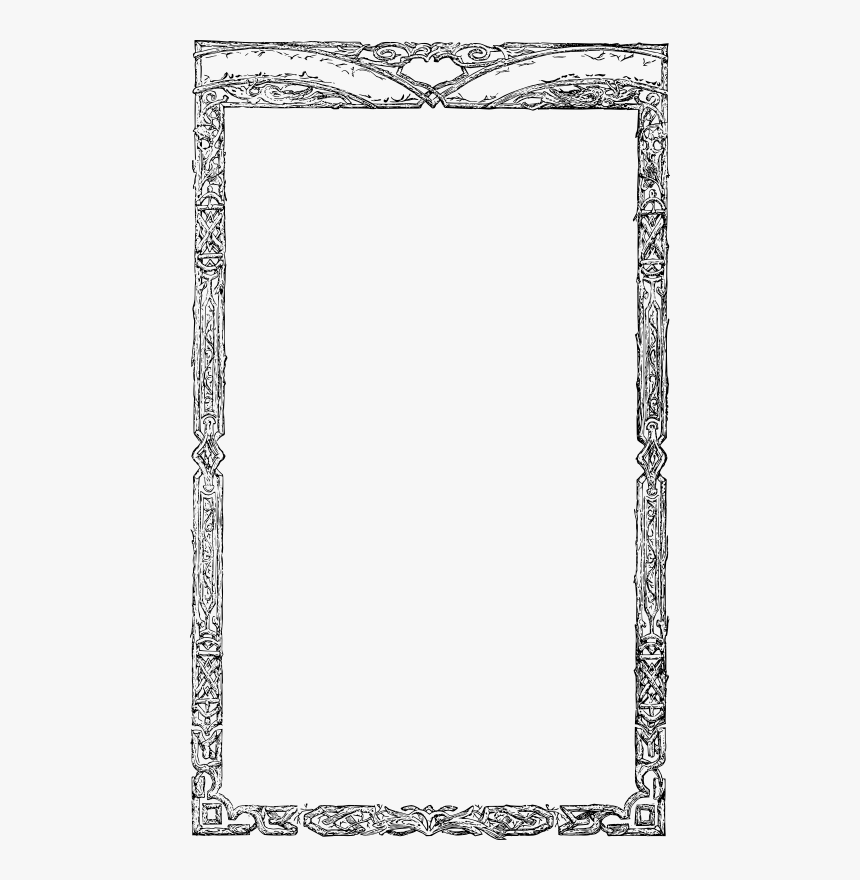 Creepy Ornate Frame - Monochrome, HD Png Download, Free Download