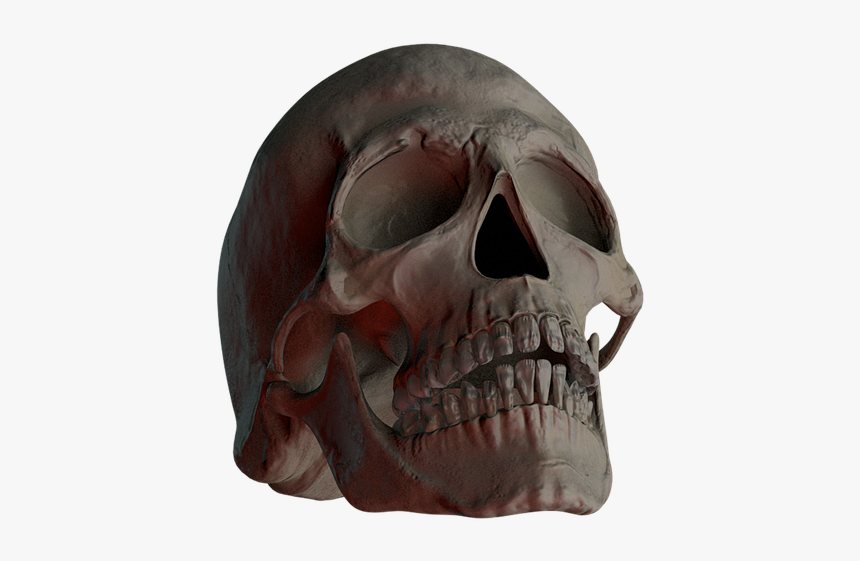 Skull, Skull And Crossbones, Bone, Creepy, Weird, Death - Creepy Bone Png Horror, Transparent Png, Free Download