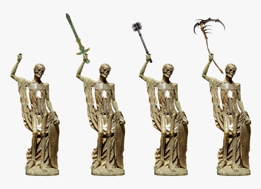 Skeleton, Isolated, Weird, Scary, Creepy, Horror - Creepy Statue Png, Transparent Png, Free Download