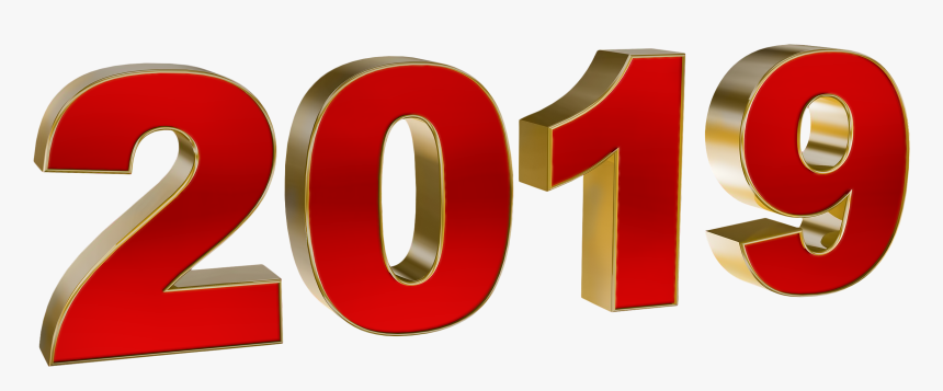 Clip Art Image - New Year 2019 Png, Transparent Png, Free Download