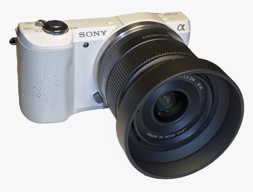 Sony A5000 Sigma 19mm Hood - Mirrorless Interchangeable-lens Camera, HD Png Download, Free Download