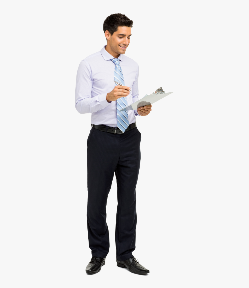 Guy Holding Clipboard Png, Transparent Png, Free Download