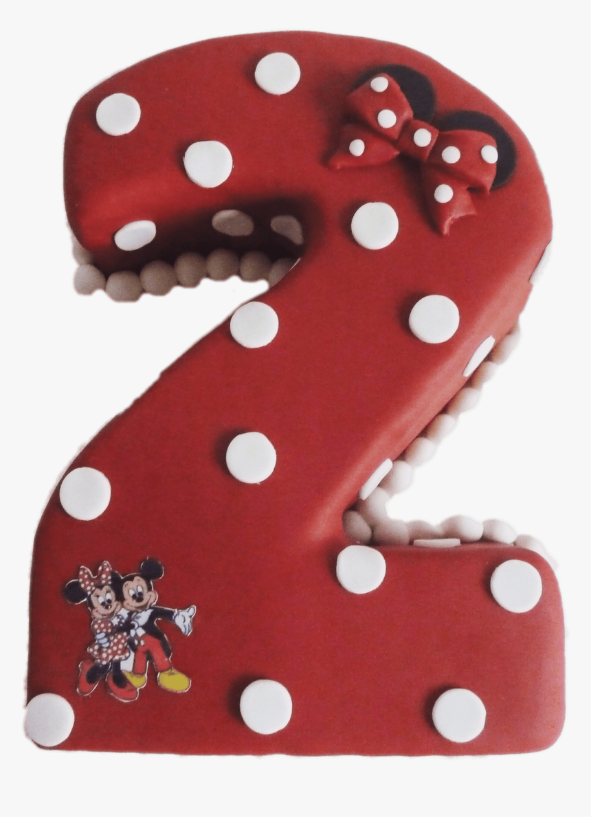 Minnie Mouse Number 2 Cake - Polka Dot, HD Png Download, Free Download