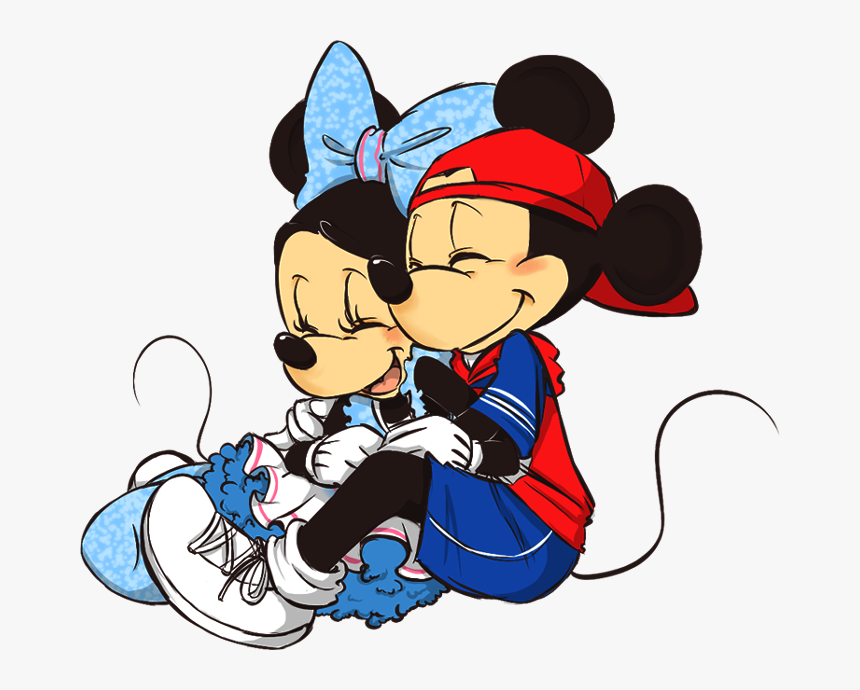 Cuddle Clipart Mickey Minnie - Cool Mickey And Minnie, HD Png Download, Free Download