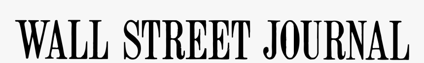 Wall Street Journal Logo Black And White - Wall Street Journal, HD Png Download, Free Download