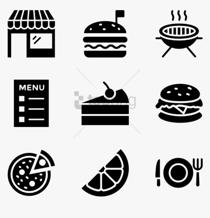 Free Png Food Icons - Food Menu Icon Png, Transparent Png, Free Download