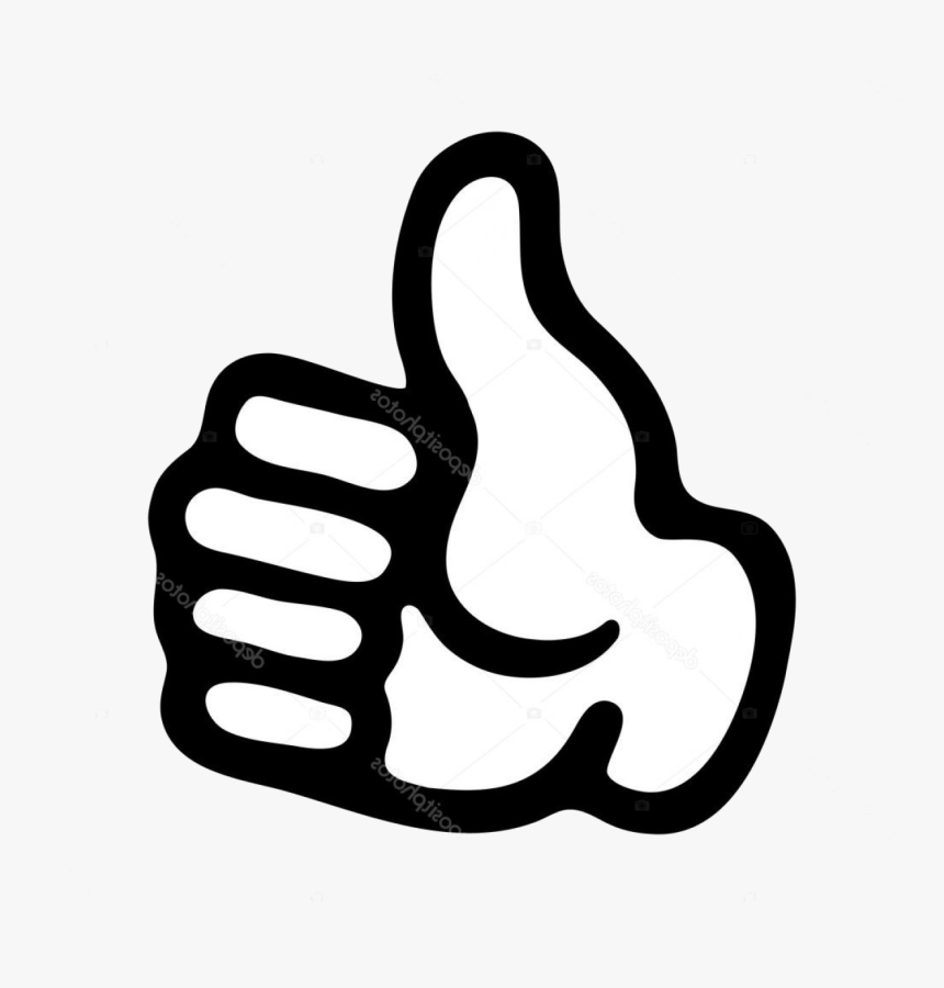 Thumbs Up Thub Icon Vector Stock Illustration Transparent - Vector Graphics, HD Png Download, Free Download