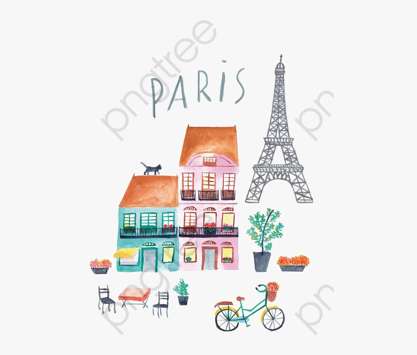 Spring Clipart Paris - Paris Illustration, HD Png Download, Free Download