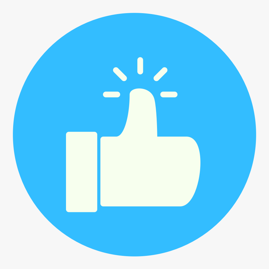 Thumbs Up Like Icon Blue - Illustration, HD Png Download, Free Download