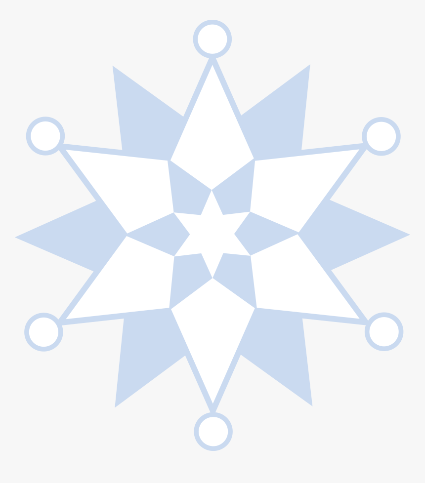 Winter Snowflake Pattern - Rectangular Flag Of Nepal, HD Png Download, Free Download