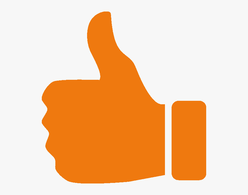 Thumbs Up Orange Icon Png, Transparent Png, Free Download