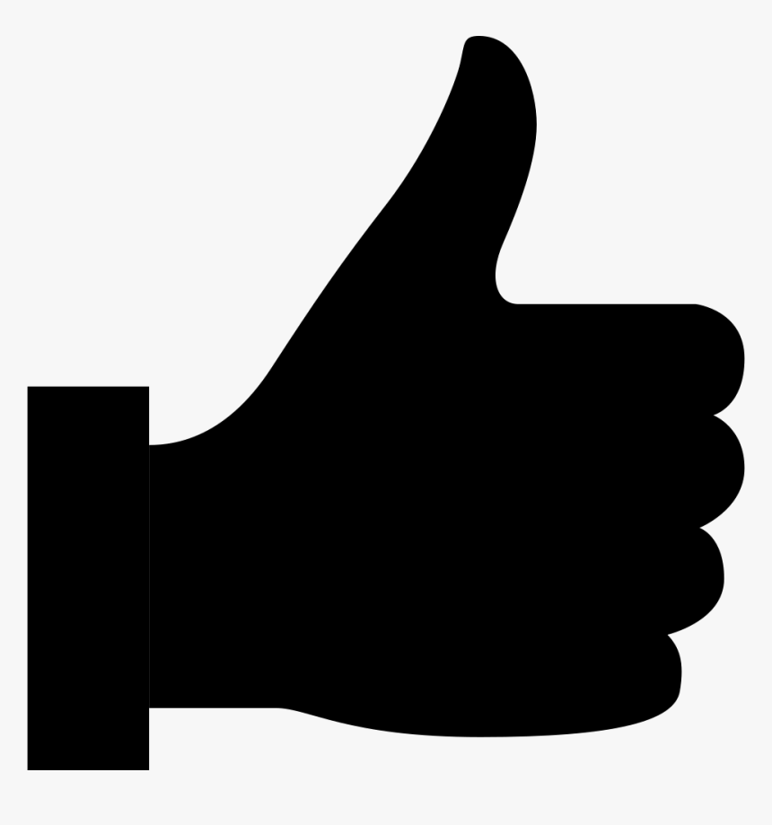 Transparent Like Thumb Png - Thumbs Up Icon Black Png, Png Download, Free Download
