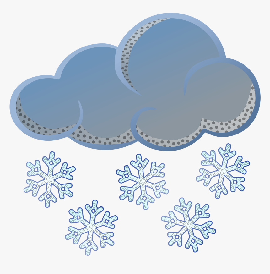 Snow Clipart Transparent - Snowy Day Black And White, HD Png Download, Free Download