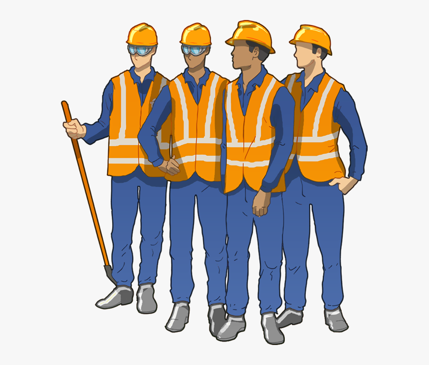 We Also Ensure That Emergency Numbers Are Displayed - Blue Collar Workers Cartoon, HD Png Download, Free Download