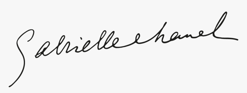 Transparent Chanel Logo White Png - Firma Di Coco Chanel, Png Download, Free Download