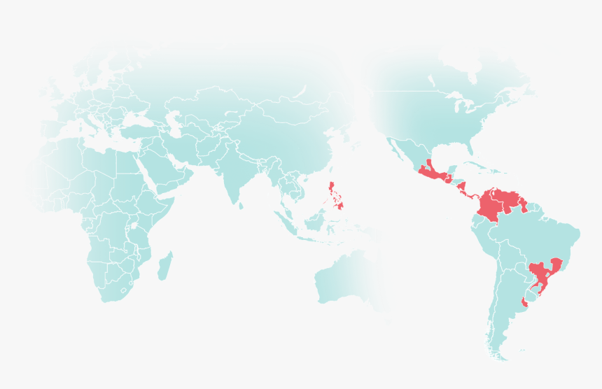 North America Region On World Map , Png Download - Latin American Social Sciences Institute, Transparent Png, Free Download