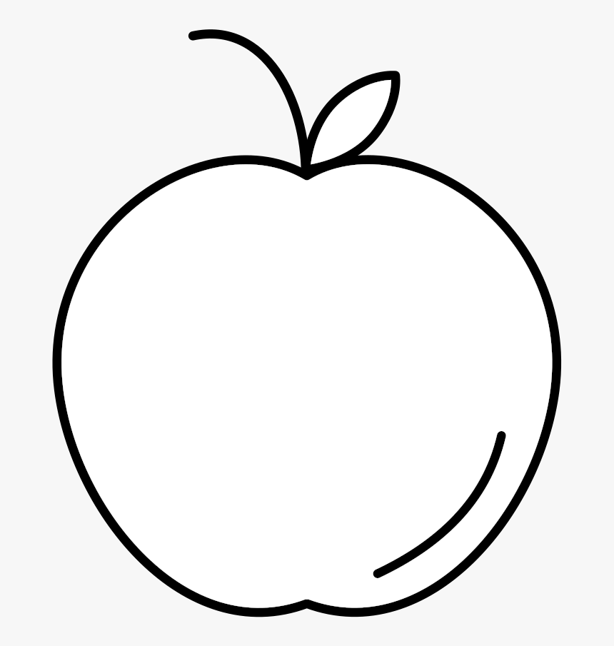 Apple Icon White - Line Art, HD Png Download, Free Download