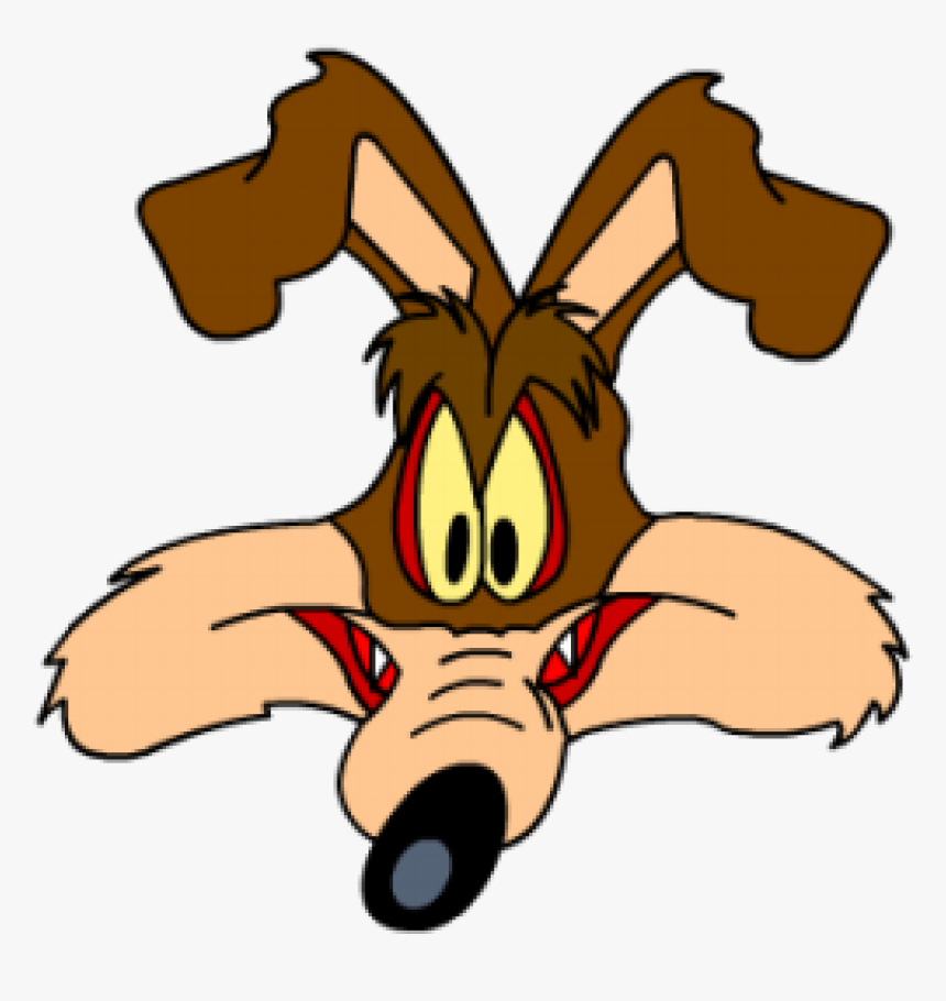 Drawing Coyotes Looney Tunes - Looney Tunes Coyote Head, HD Png Download, Free Download