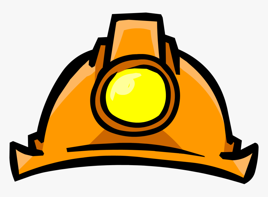 Clip Art Miners Helmet Club Penguin - Club Penguin Miner Hat, HD Png Download, Free Download