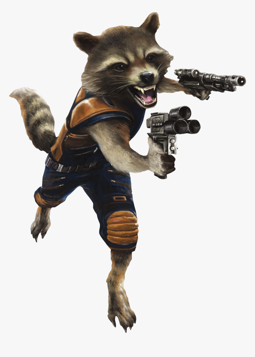 Rocket Racoon Png - Raccoon Guardians Of The Galaxy Png, Transparent Png, Free Download