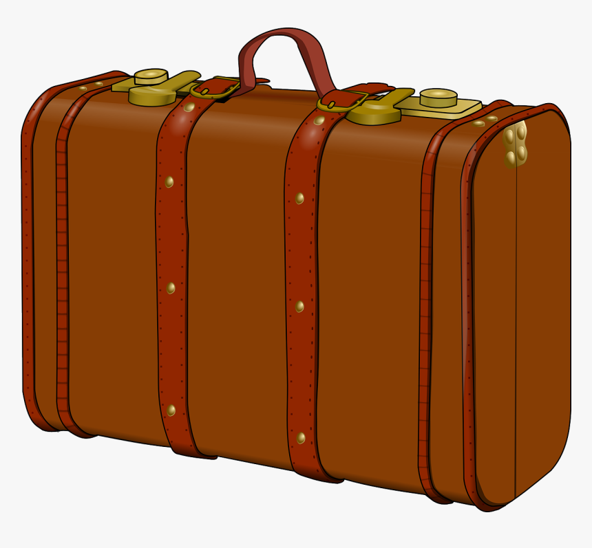 Briefcase,hand Luggage,luggage Bags - Suitcase Clipart Transparent, HD Png Download, Free Download