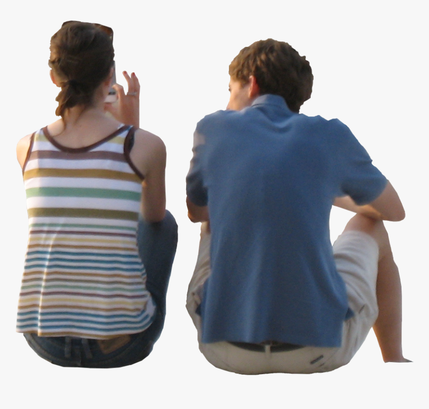 People Sitting Back Png, Transparent Png, Free Download