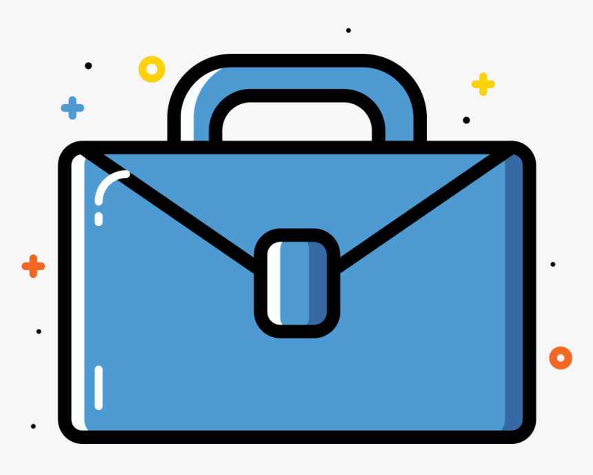 Briefcase Bag Icon - Colorful Office Icon, HD Png Download, Free Download