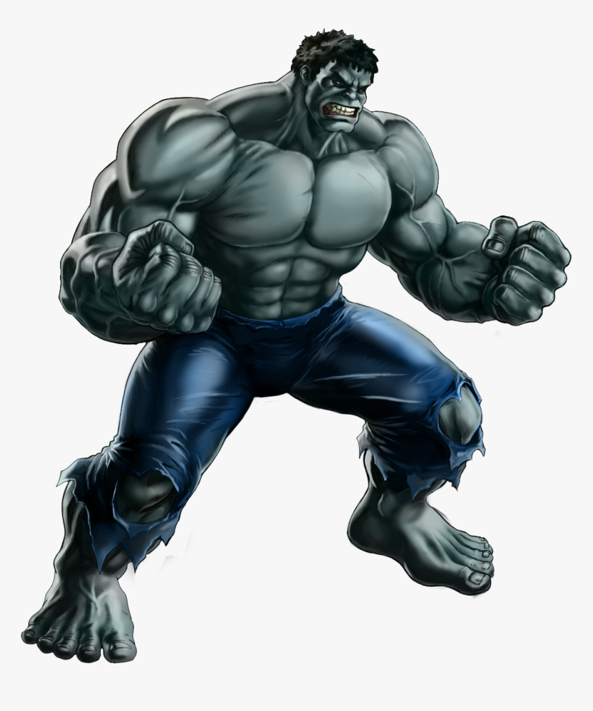 Avenger Drawing Hulk Transparent Png Clipart Free Download - Grey Hulk Marvel, Png Download, Free Download